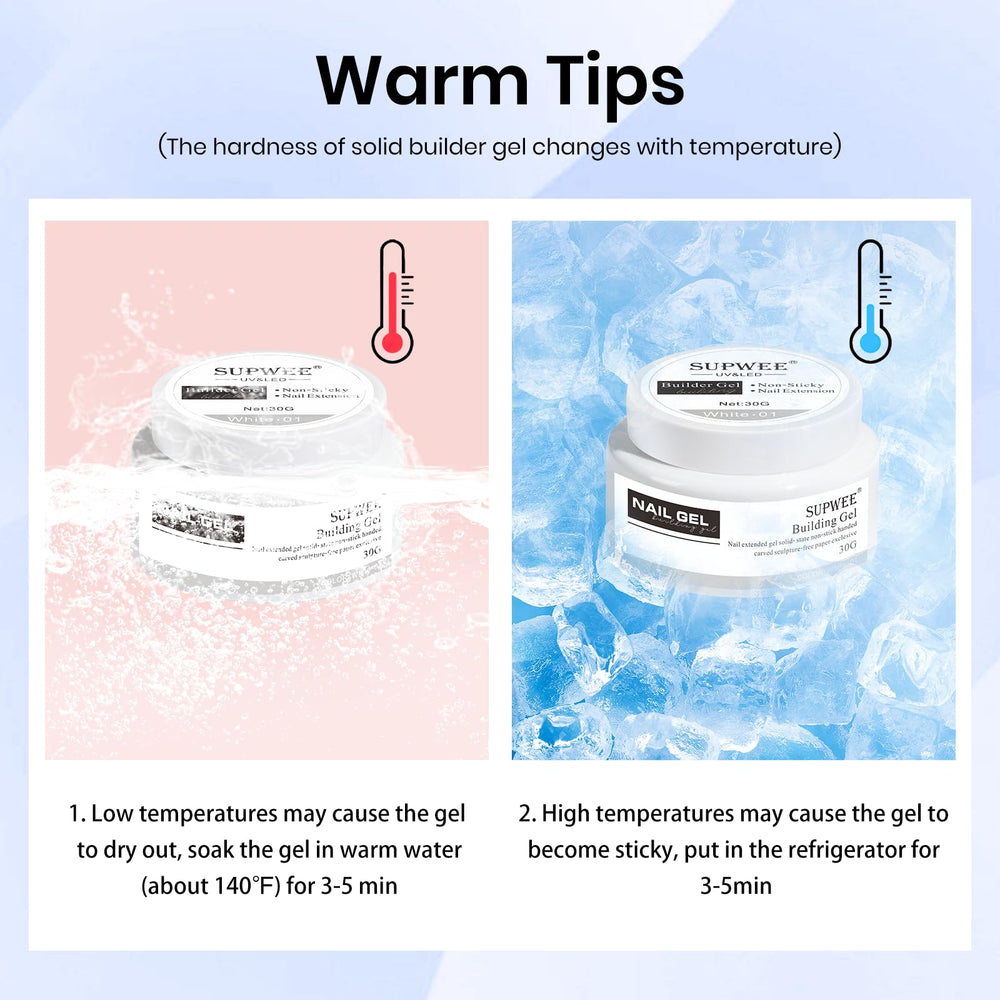 Gel SUPWEE extension sans slip solution, application simple et propre.