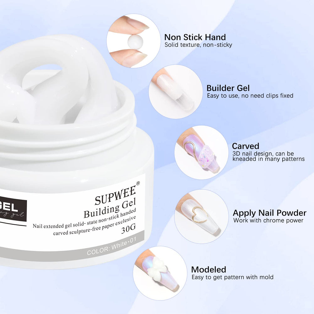Gel SUPWEE à faible odeur et ingrédients naturels pour manipulation agréable.