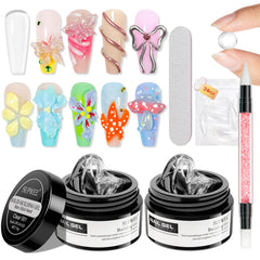 SUPWEE gel-modelage 3D clair, extension nette et précise pour un look sophistiqué.