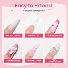 Gel SUPWEE 3D rose pour designs délicats et élégants