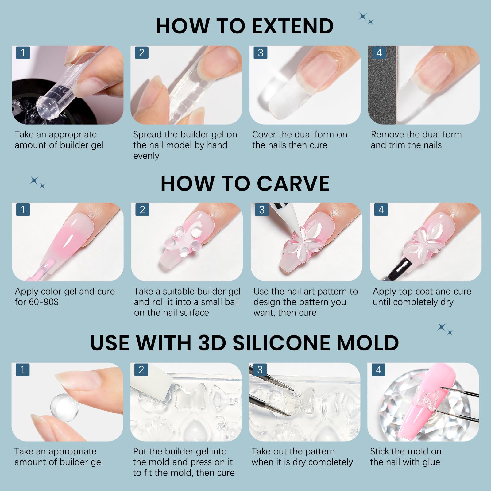 SUPWEE Gel solide : sculptures solides sans bavures.