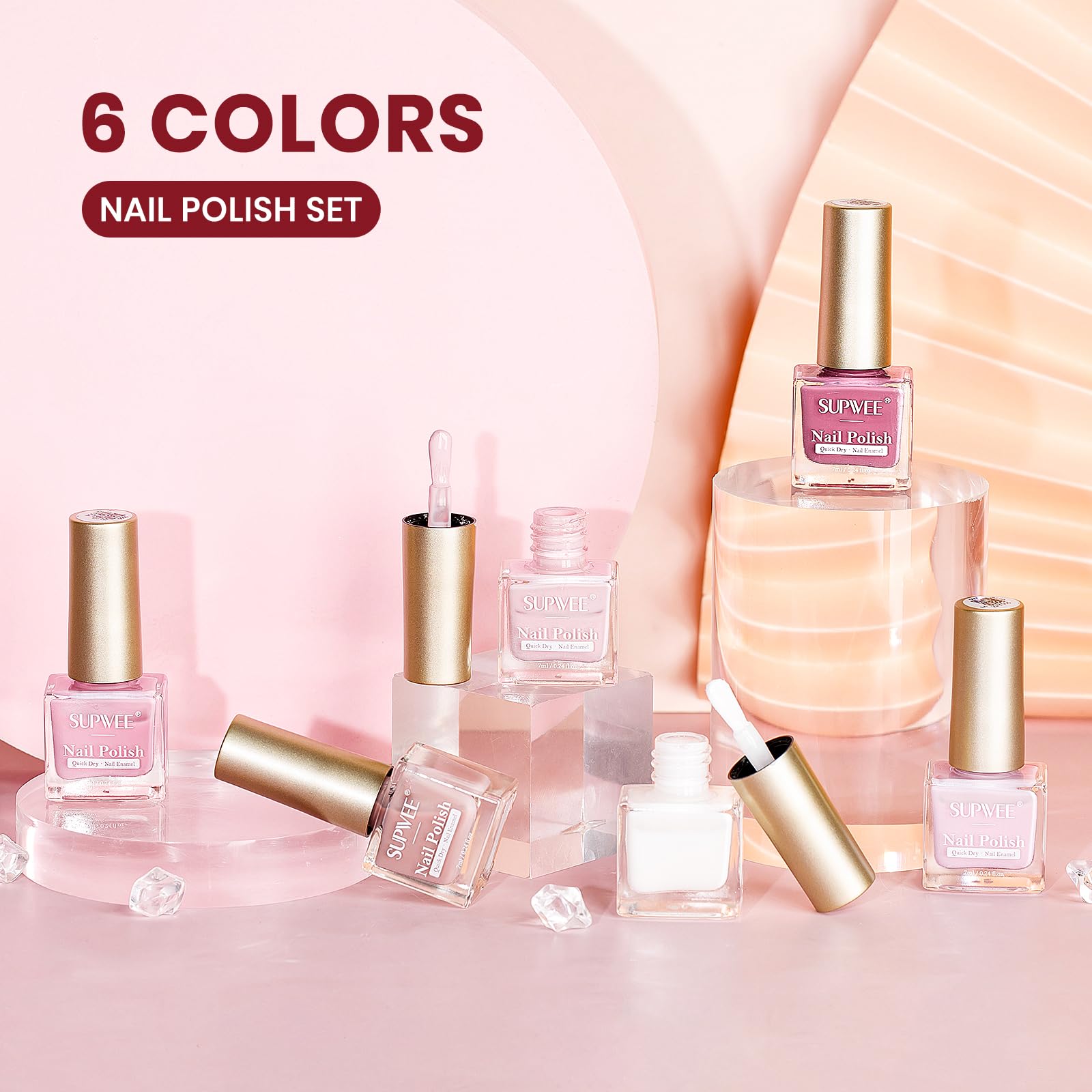SUPWEE Nude : texture et brillance haute pour des ongles impeccables.