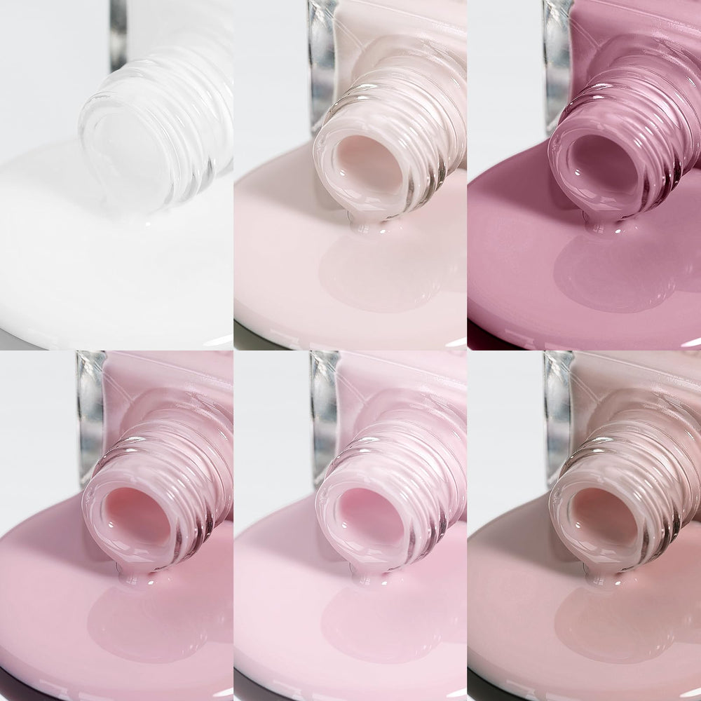 SUPWEE Nude : échantillons de six teintes nude.