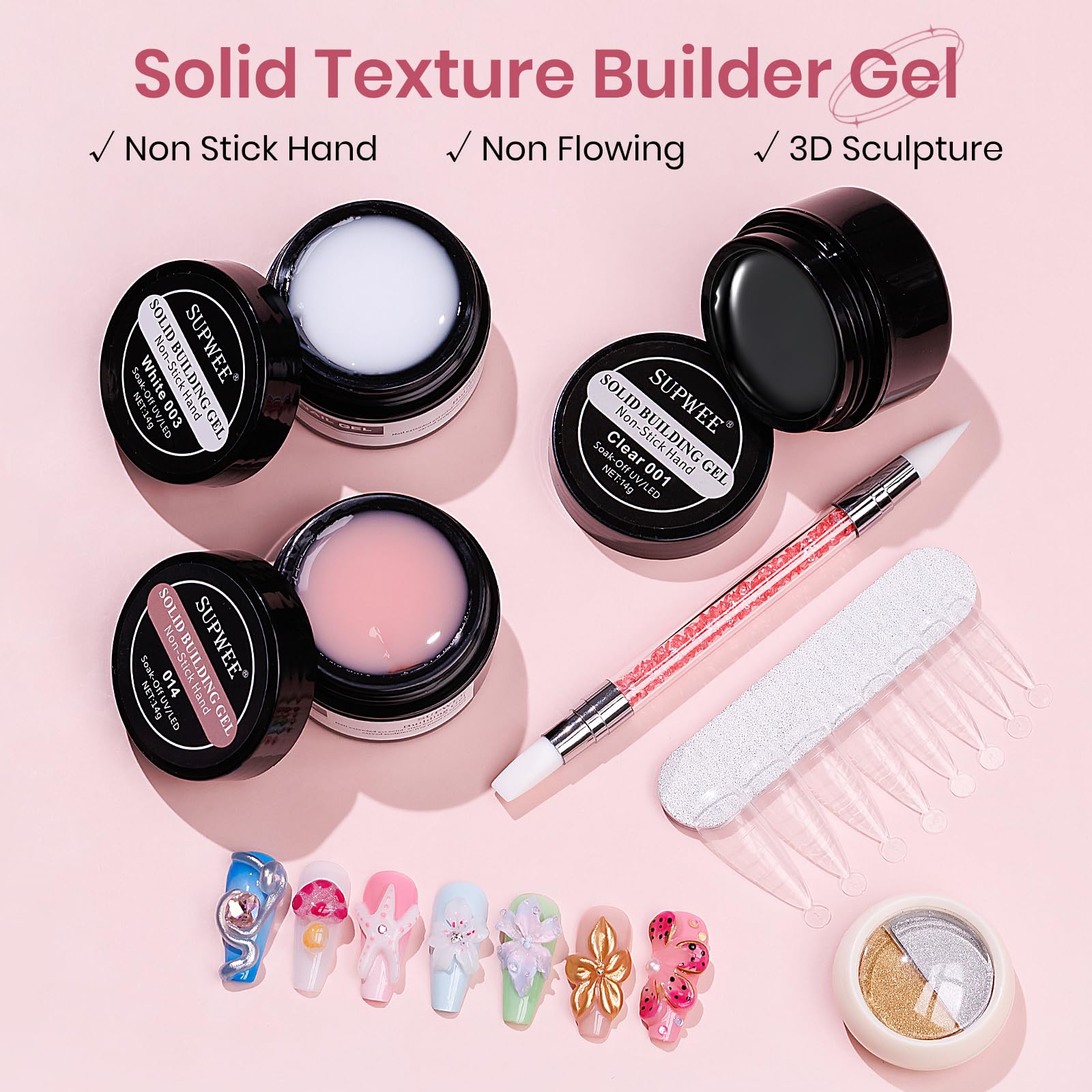SUPWEE Poudre chrome or pour accents métalliques brillants et durables.