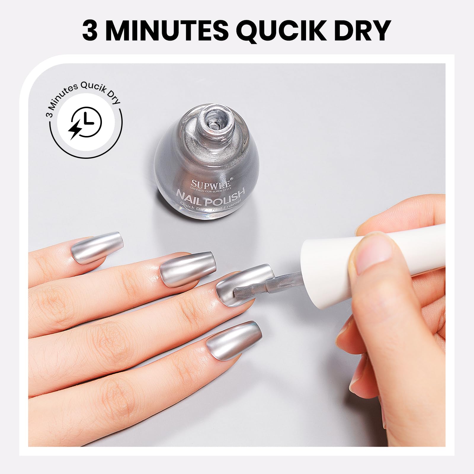 SUPWEE vernis anti-écaillage résiste à l’usure quotidienne