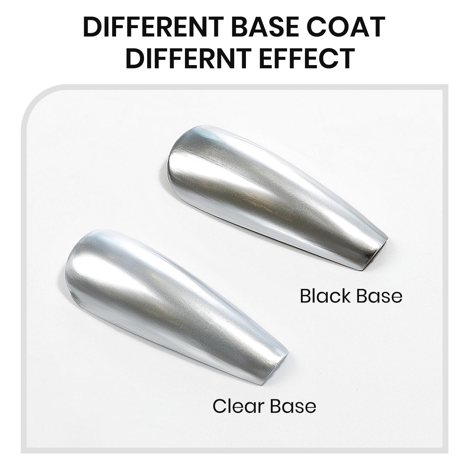 SUPWEE vernis argent miroir refl et chromé éclatant pour fêtes