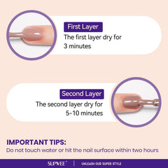 Vernis SUPWEE brun, application à domicile fluide pour une manucure artistique
