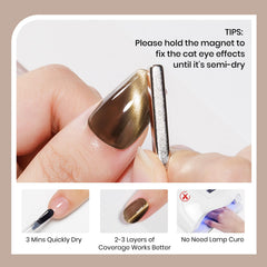 Vernis SUPWEE brun cat-eye sèche rapidement sans lampe UV