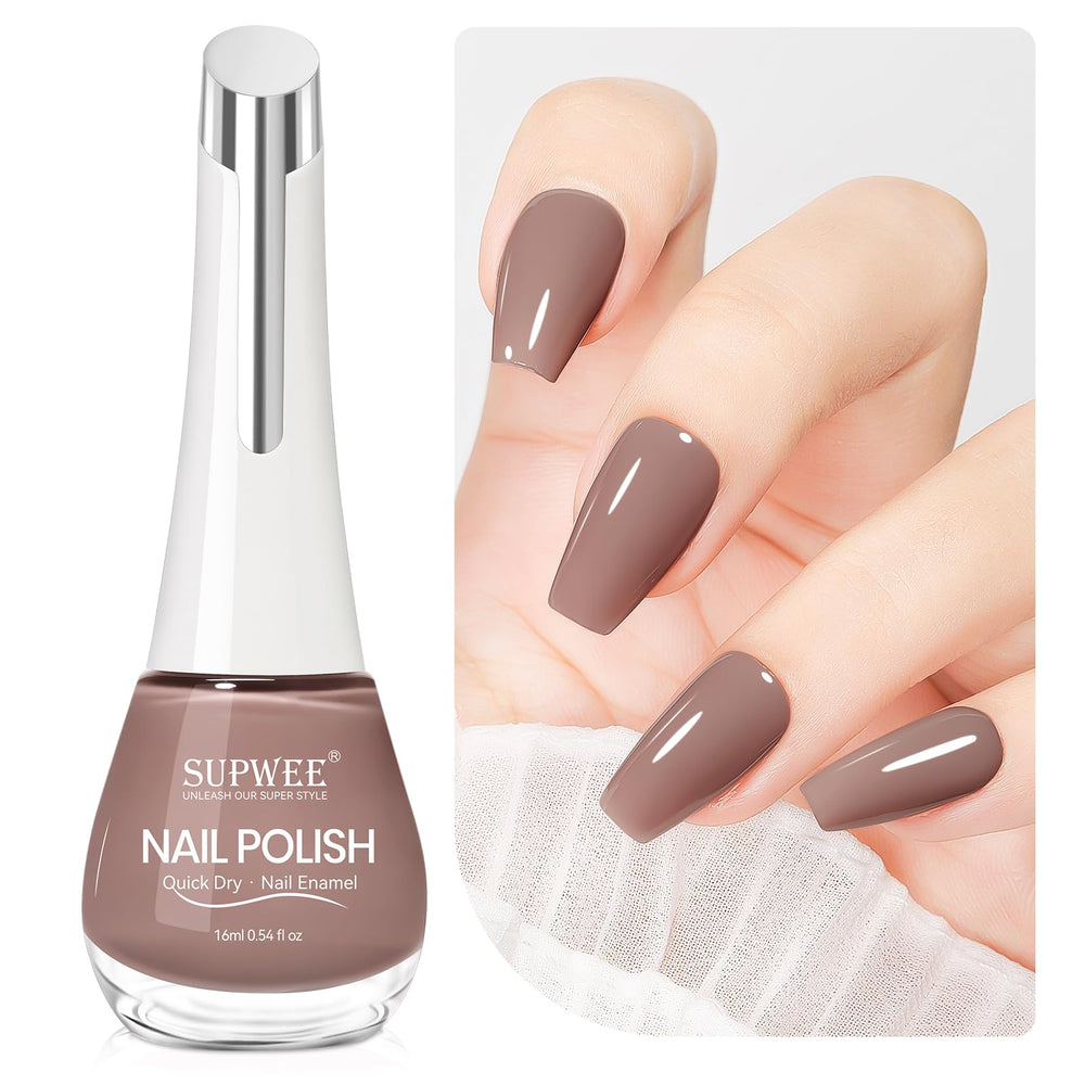 SUPWEE vernis brun, séchage rapide en bouteille 16 ml prêt à l application