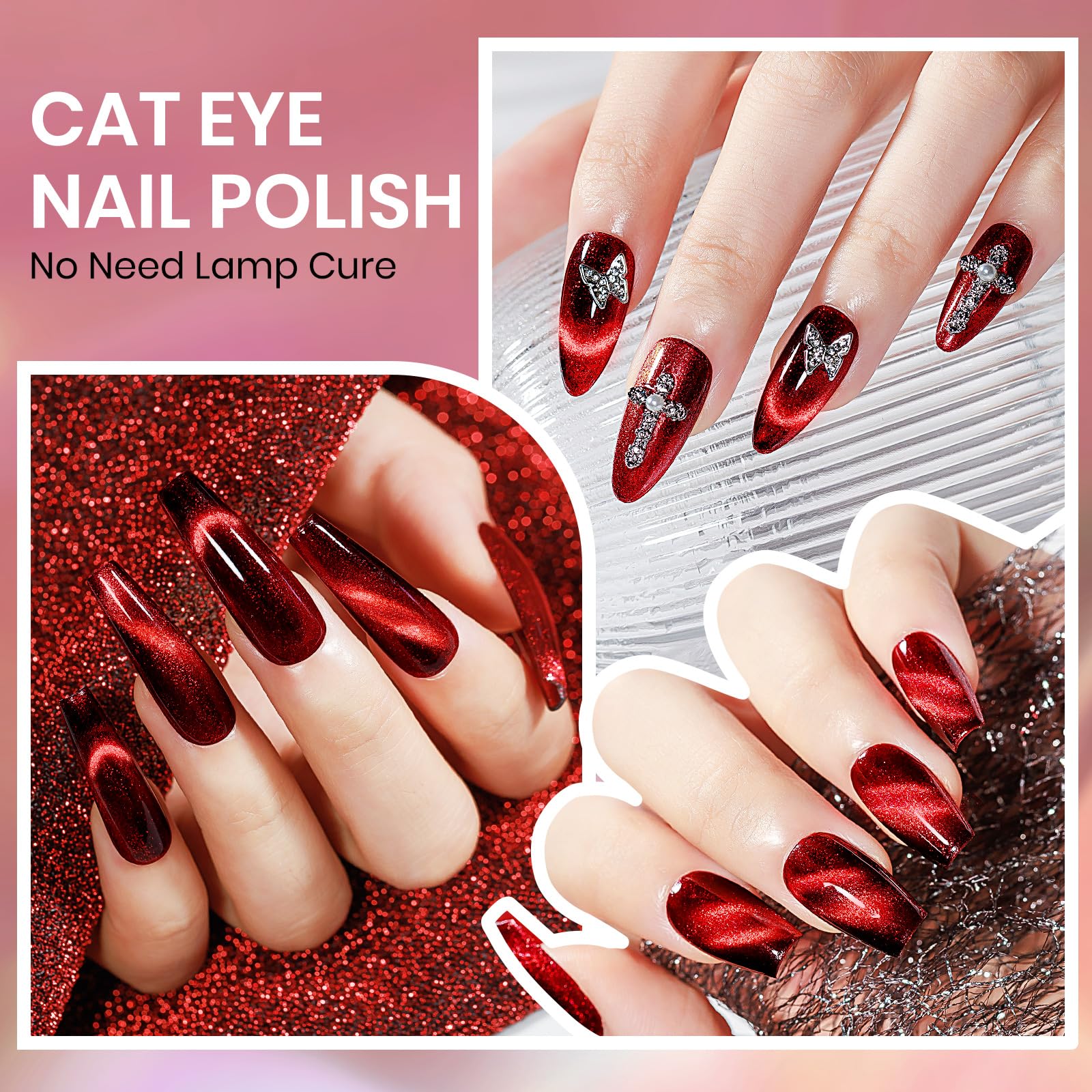 SUPWEE vernis Cat Eye sèche rapidement en trois minutes sans UV.