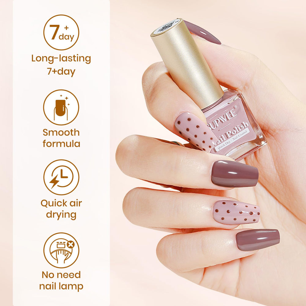 Couverture homogène avec le vernis SUPWEE à chaque couche.