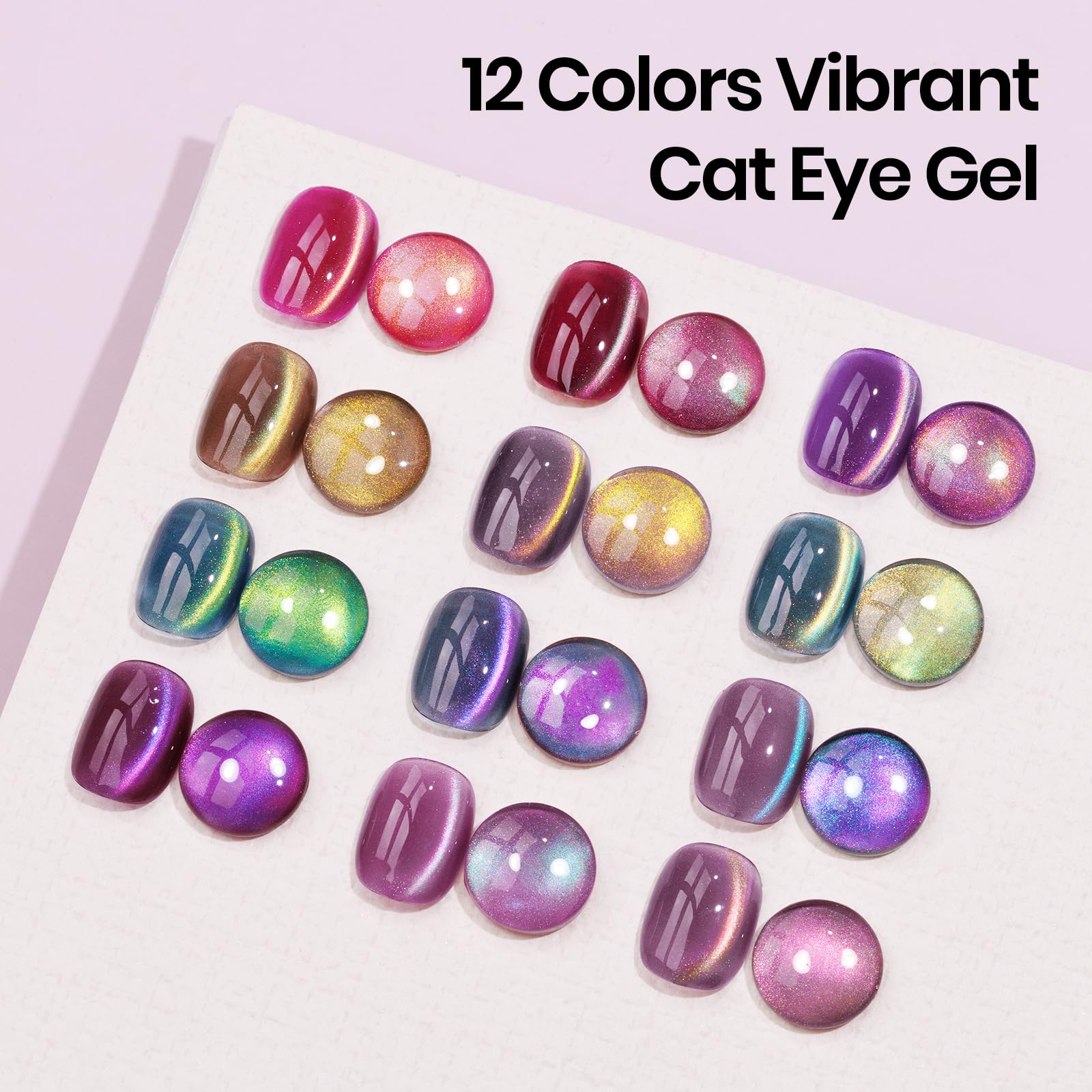 SUPWEE vernis gel avec aimant pour effets cat eye 3D
