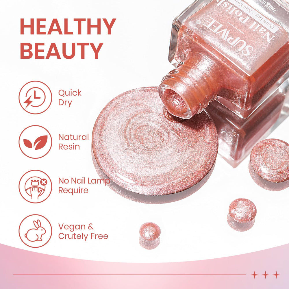 Vernis SUPWEE longue tenue jusqu’à 7 jours avec application adaptée.