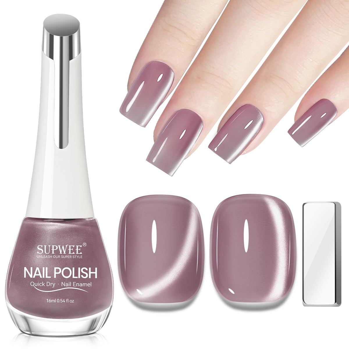 SUPWEE vernis magnétique œil-de-chat Design éclatant et tendance.
