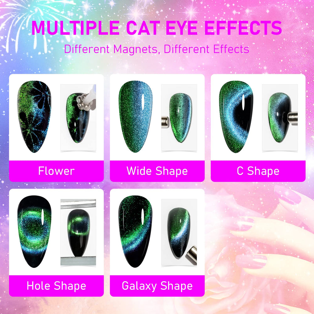 SUPWEE Vernis noir base assure une application solide pour Cat Eye.