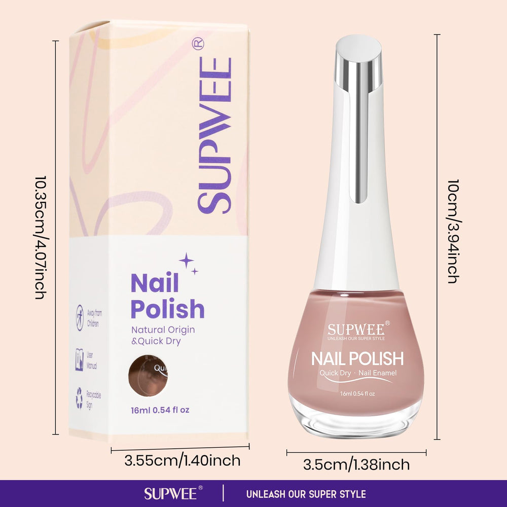 SUPWEE Vernis Nude – parfait pour bricolage à la maison et art des ongles.