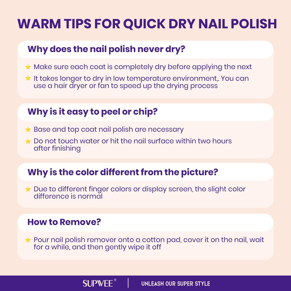 SUPWEE Vernis Nude – brillance haute pour une finition éclatante.