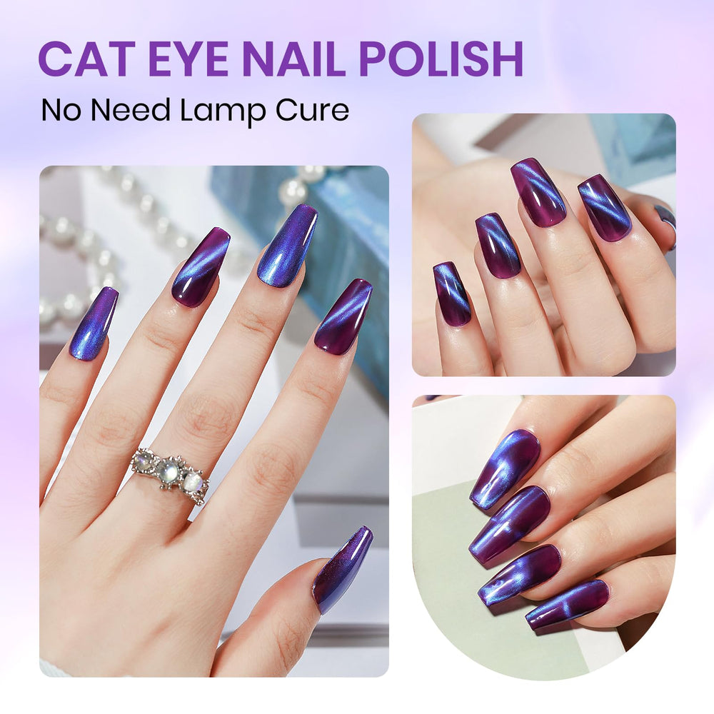 SUPWEE œil-de-chat violet : séchage à l’air rapide sans lampe.