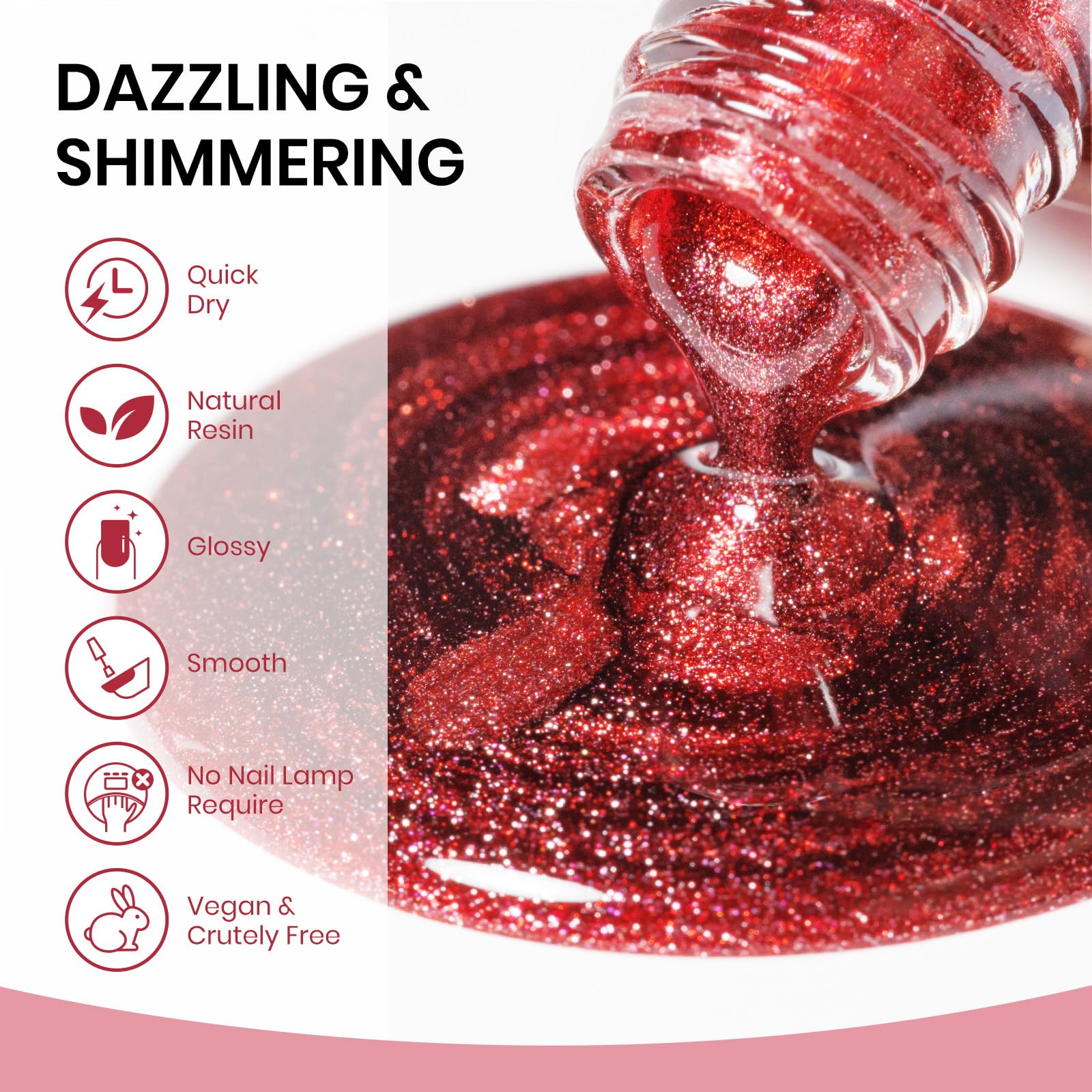 Vernis SUPWEE Retrait facile avec dissolvant doux.