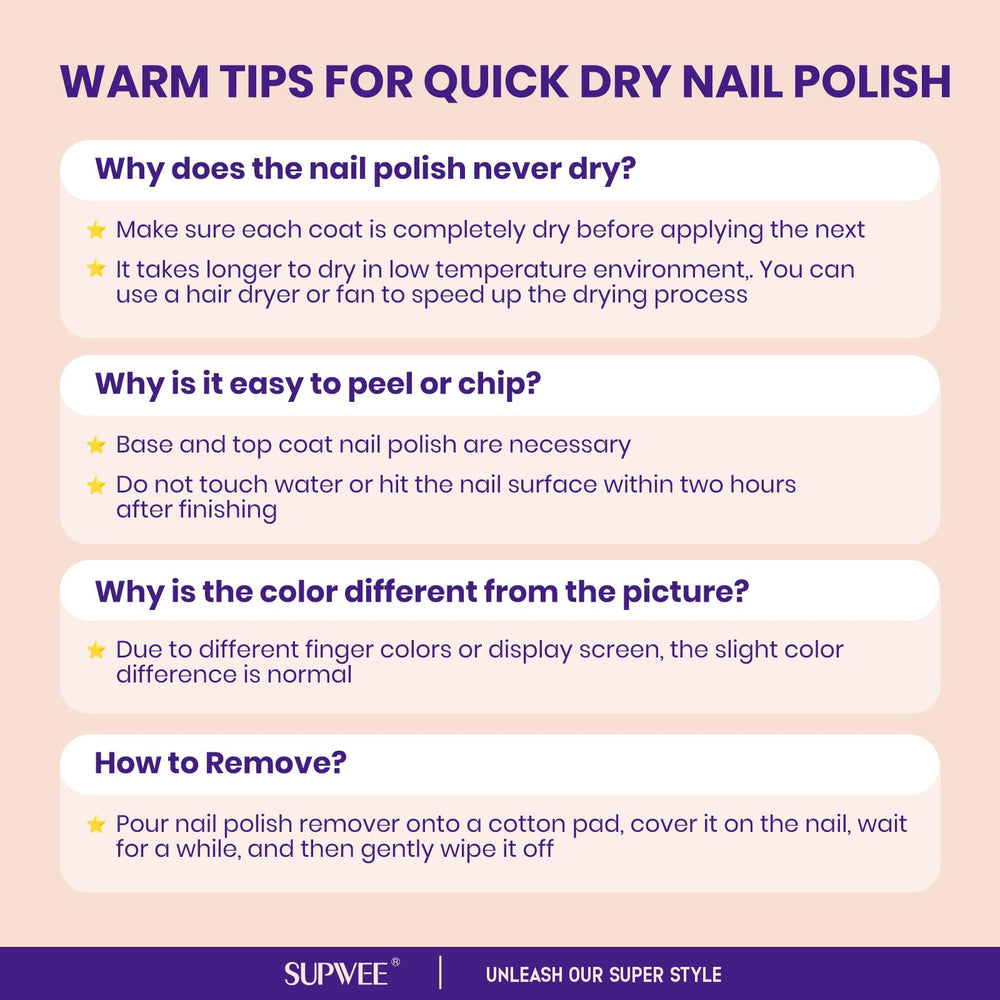 SUPWEE Vernis ongles holographique, effet perle pour un look élégant.