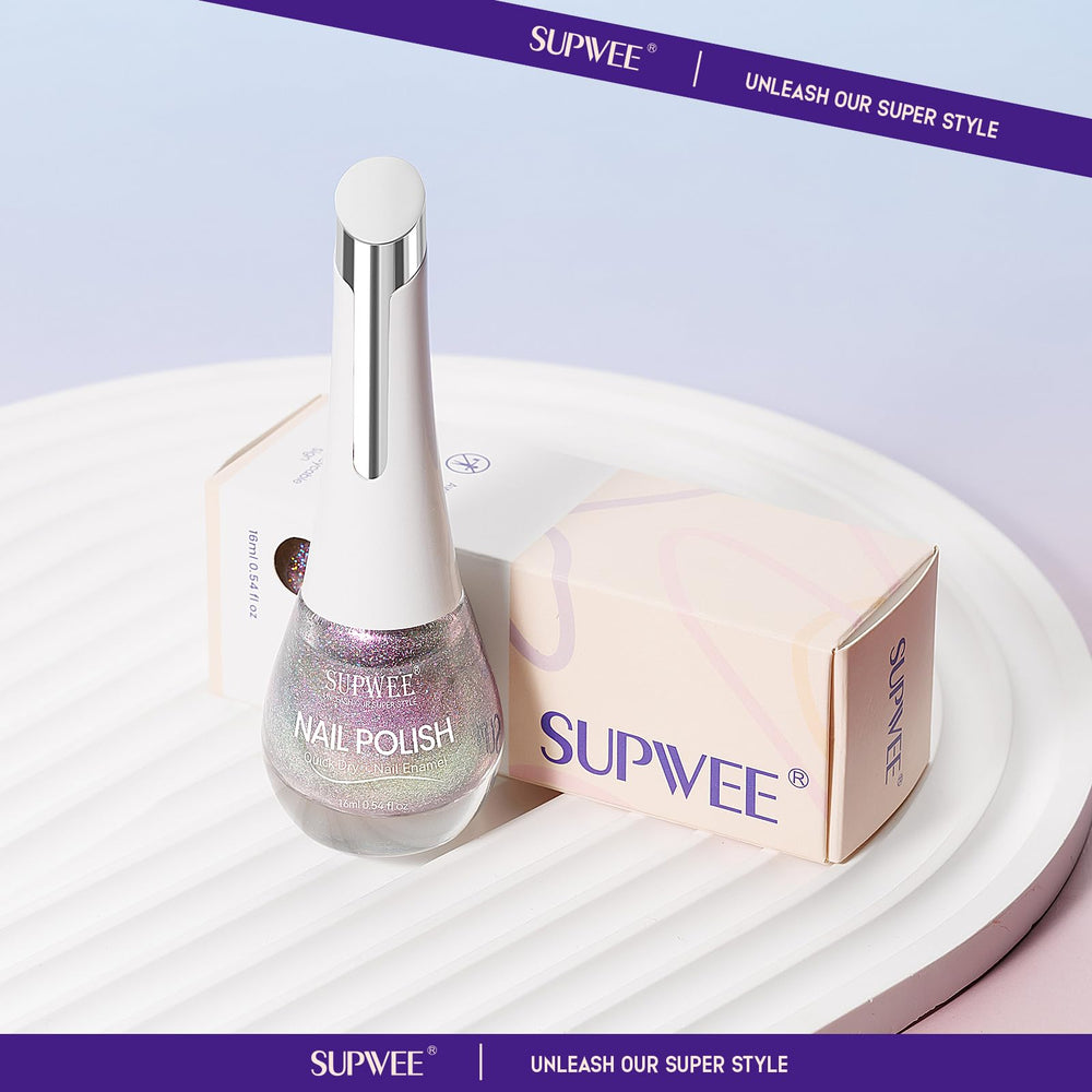 SUPWEE Vernis ongles longue tenue, surface résistante et éclat constant.