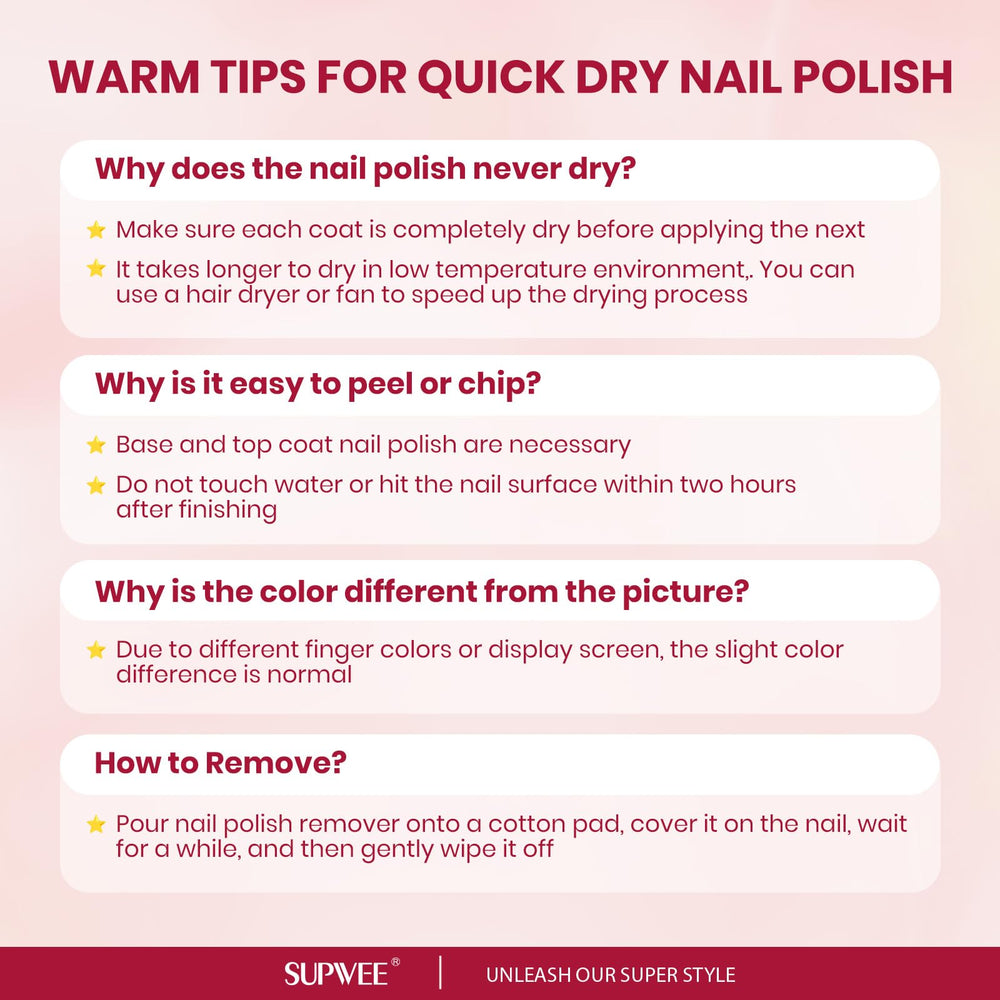 Vernis SUPWEE pailleté: fini scintillant et sans stries, idéal pour les occasions.