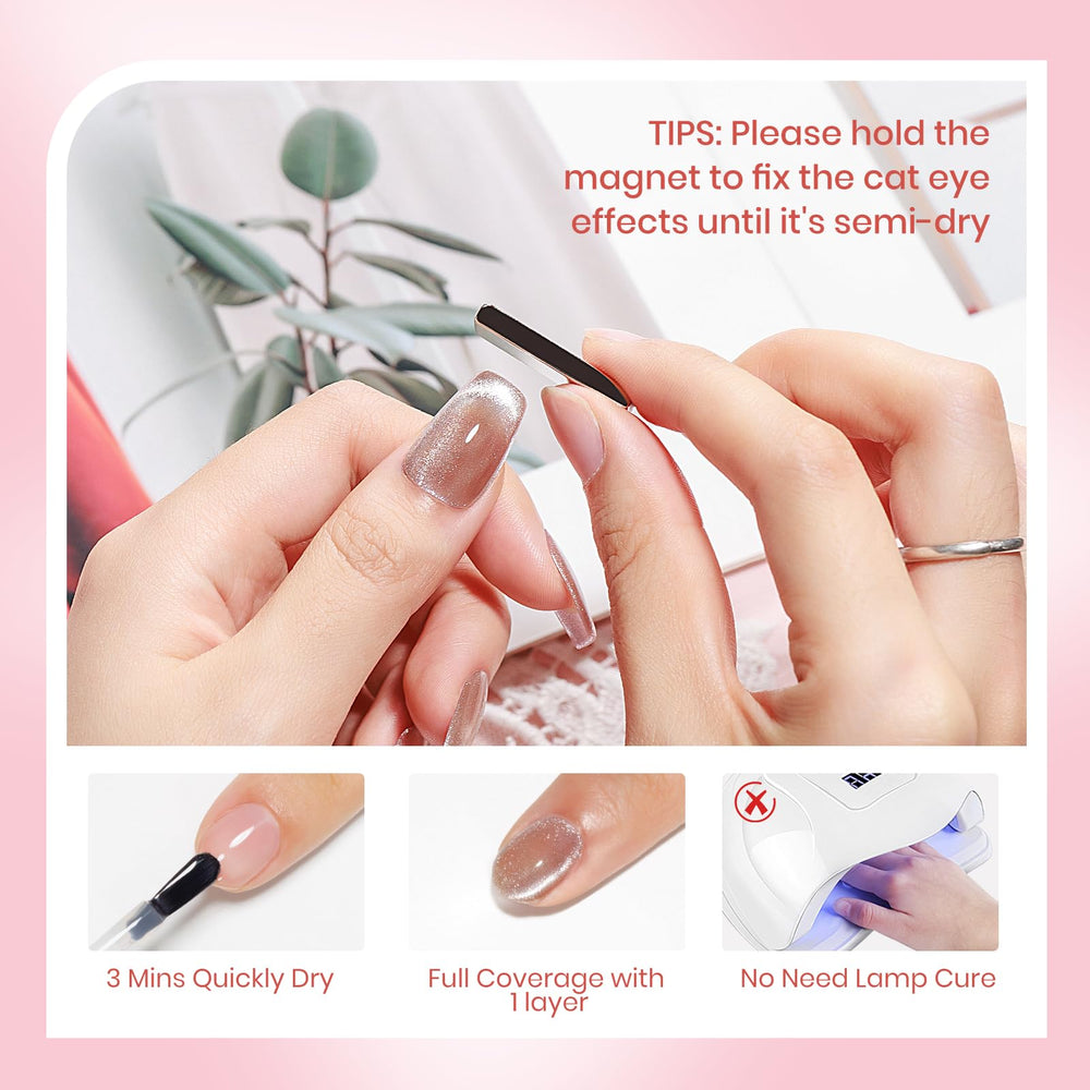 Vernis SUPWEE sans lampe UV, pratique pour retouches en déplacement.