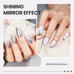 SUPWEE vernis argent miroir sèche à l’air en quelques minutes