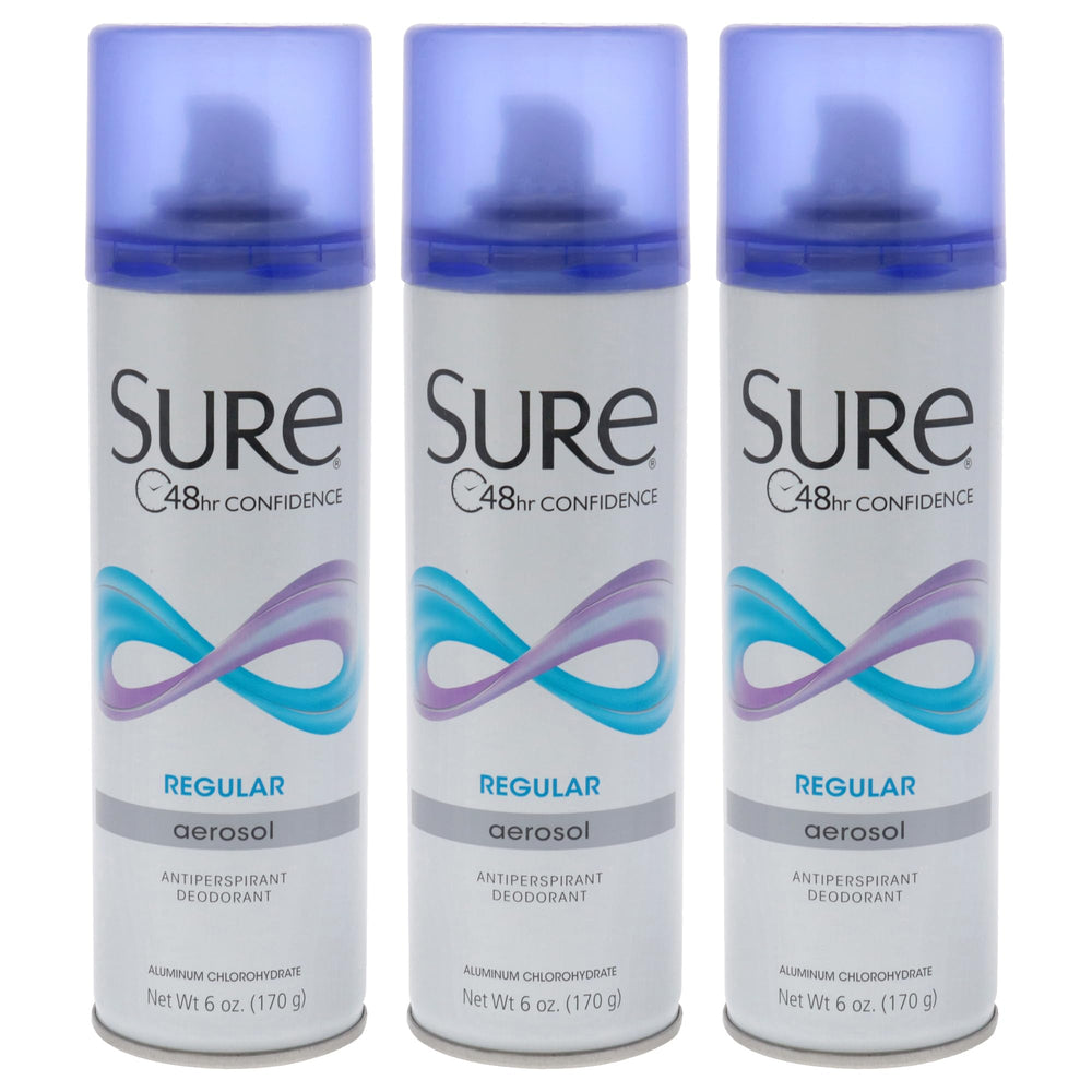 Sure aérosol Regular senteur bouteille offre protection durable et fraîcheur