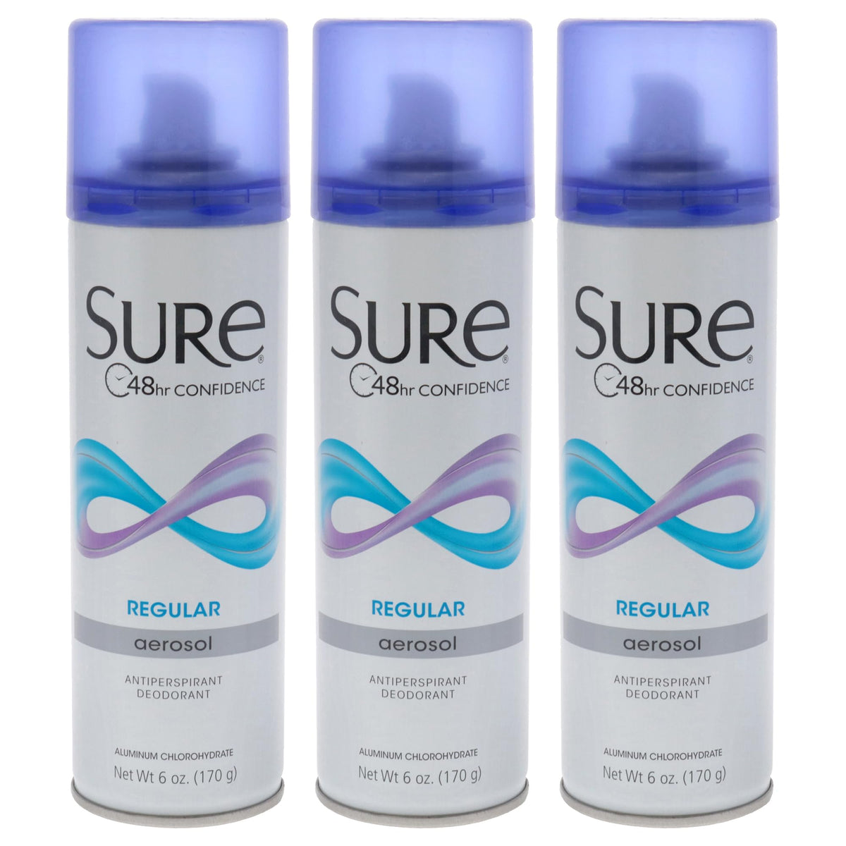 Sure aérosol Regular senteur bouteille offre protection durable et fraîcheur