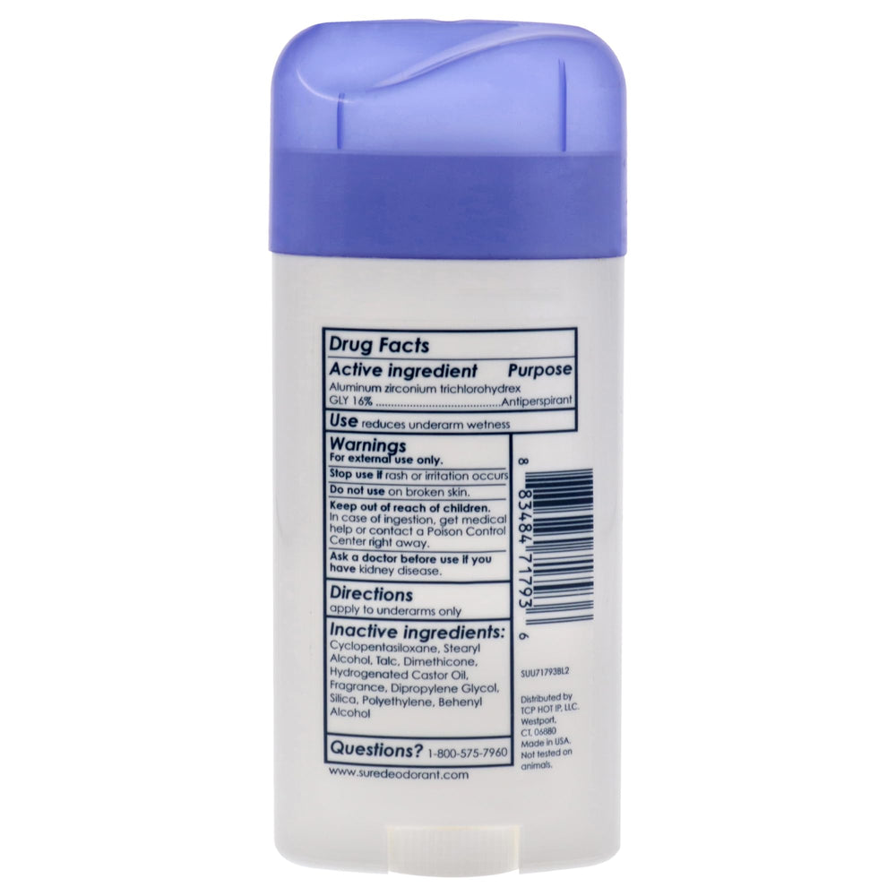 Sure Déodorant Original, application sans résidu pour une peau nette et fraîche.