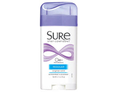 Sure Déodorant solide baton coton aérien pour une application fluide