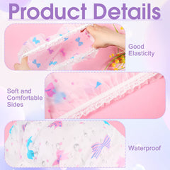 Sureio bonnet-douche elastique, ajustement confortable pour toutes les femmes pendant la toilette.