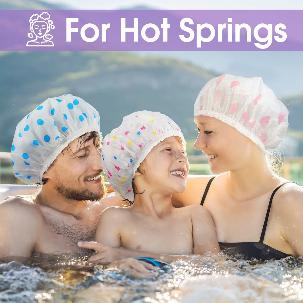 Sureio bonnet-douche assortis, offre une variété de motifs pour toute la famille.