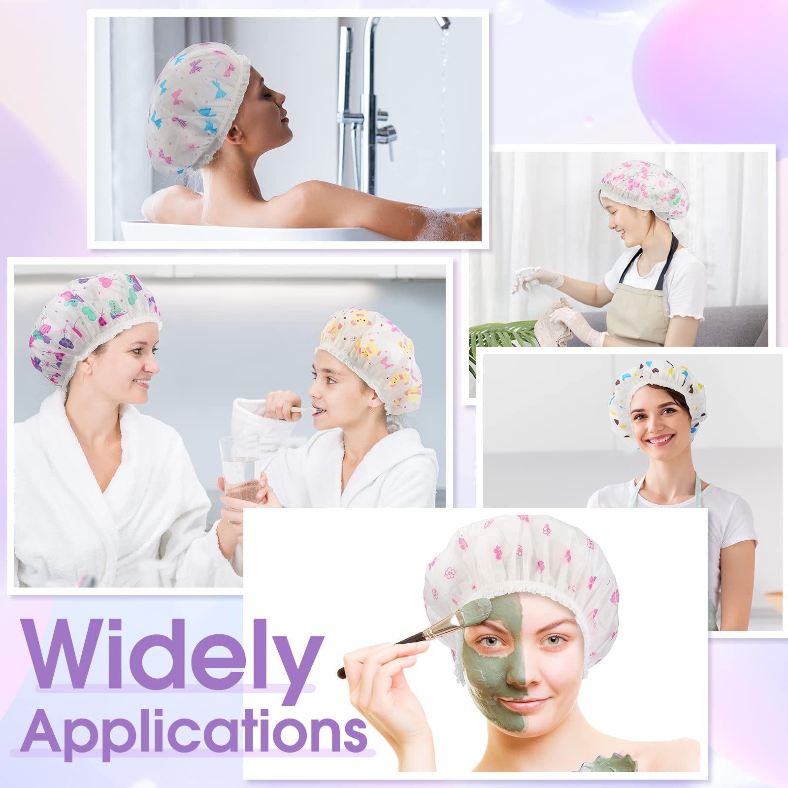 Sureio bonnet-douche voyage, pliable et peu encombrant pour vos déplacements.