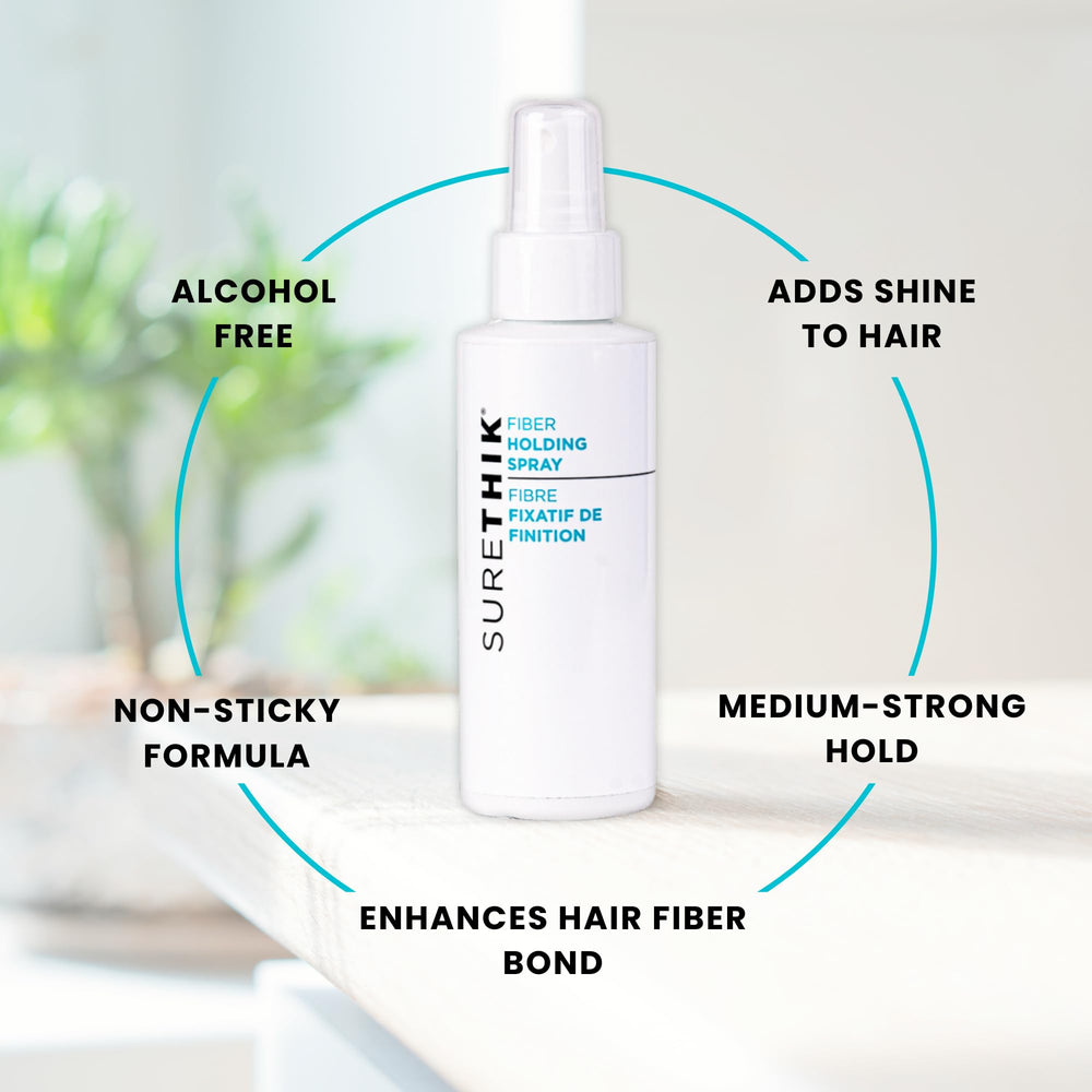 Surethik brume d’application sur cheveux fins : finition légère et rapide.