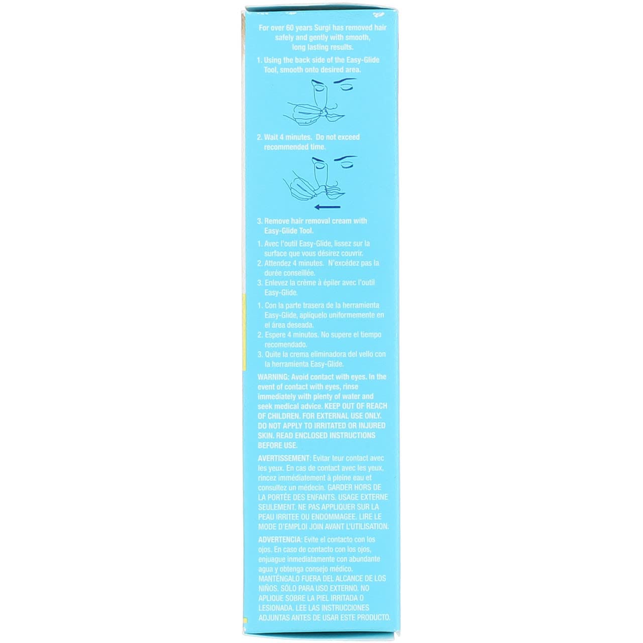 Surgi-Cream Texture crème douce — facile à étaler sur le visage.