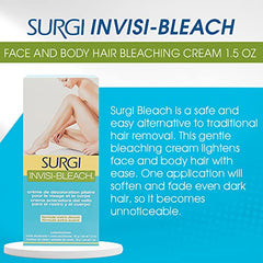 Surgiwax crème éclaircissante poils bras: lumière progressive et uniformité.