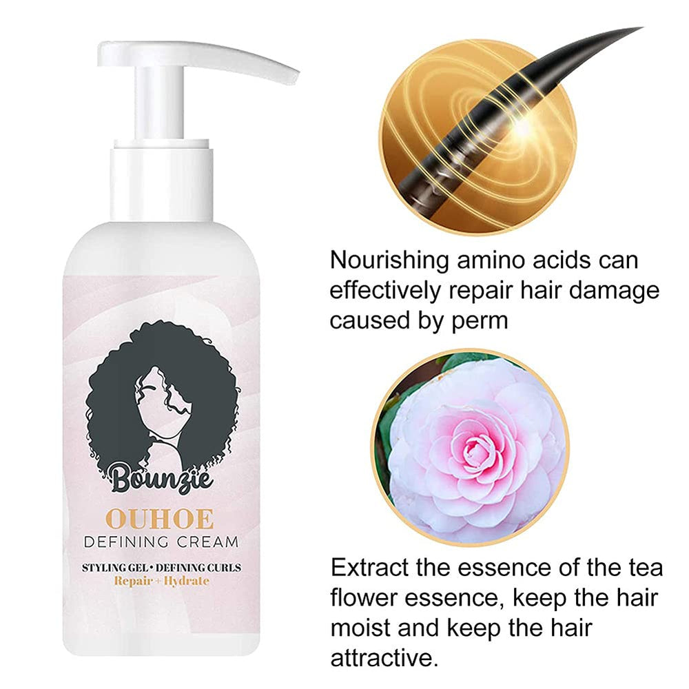 Texture crémeuse SURORAIN qui hydrate et nourrit pour des mèches plus épaisses.