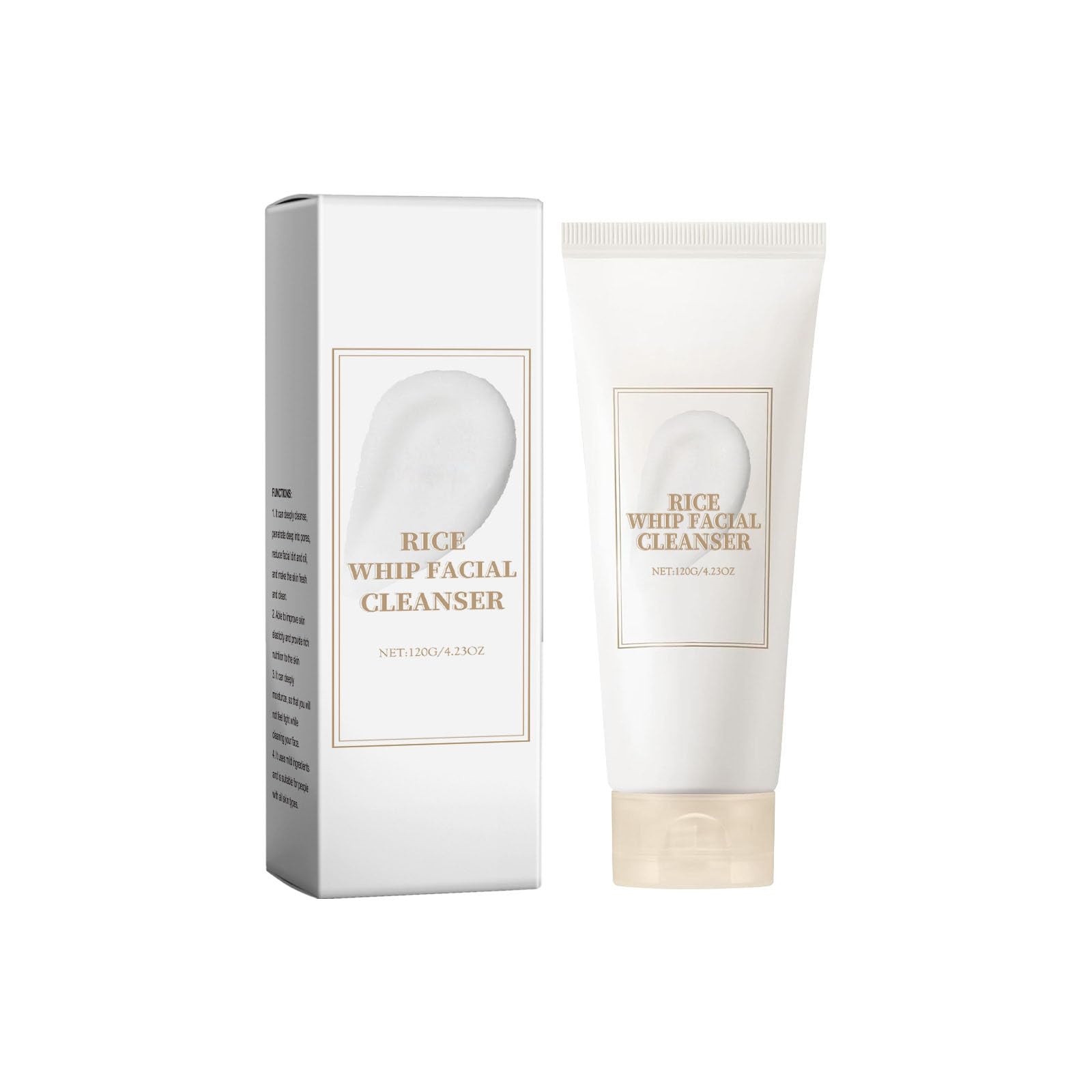 SURORAIN nettoyant visage riz: bouteille pratique pour routine quotidienne.
