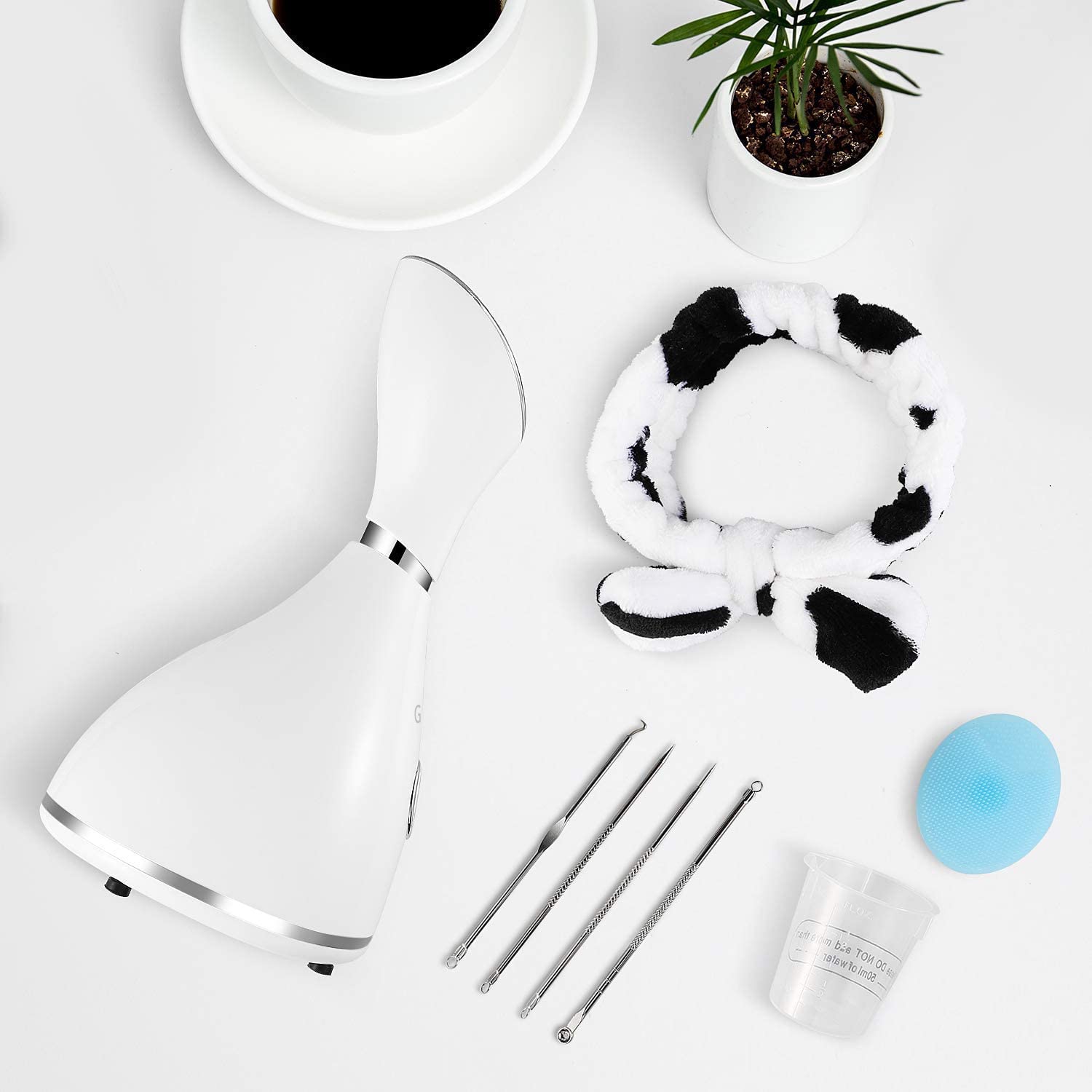 GETANYE Surwit brosse visage et bande coiffe pour routine complète.