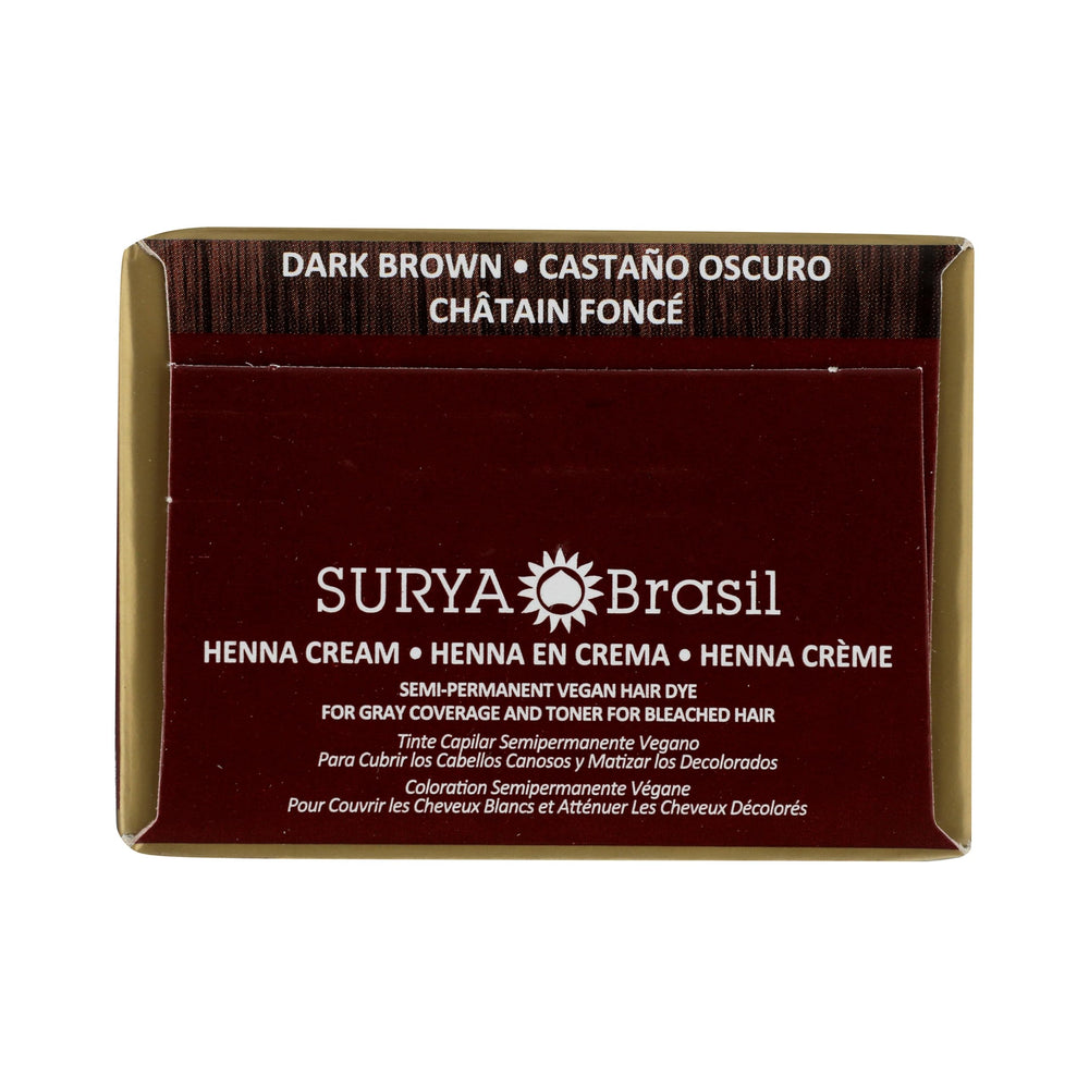 Couleur brun foncé de Surya Brasil s harmonise avec les cheveux.