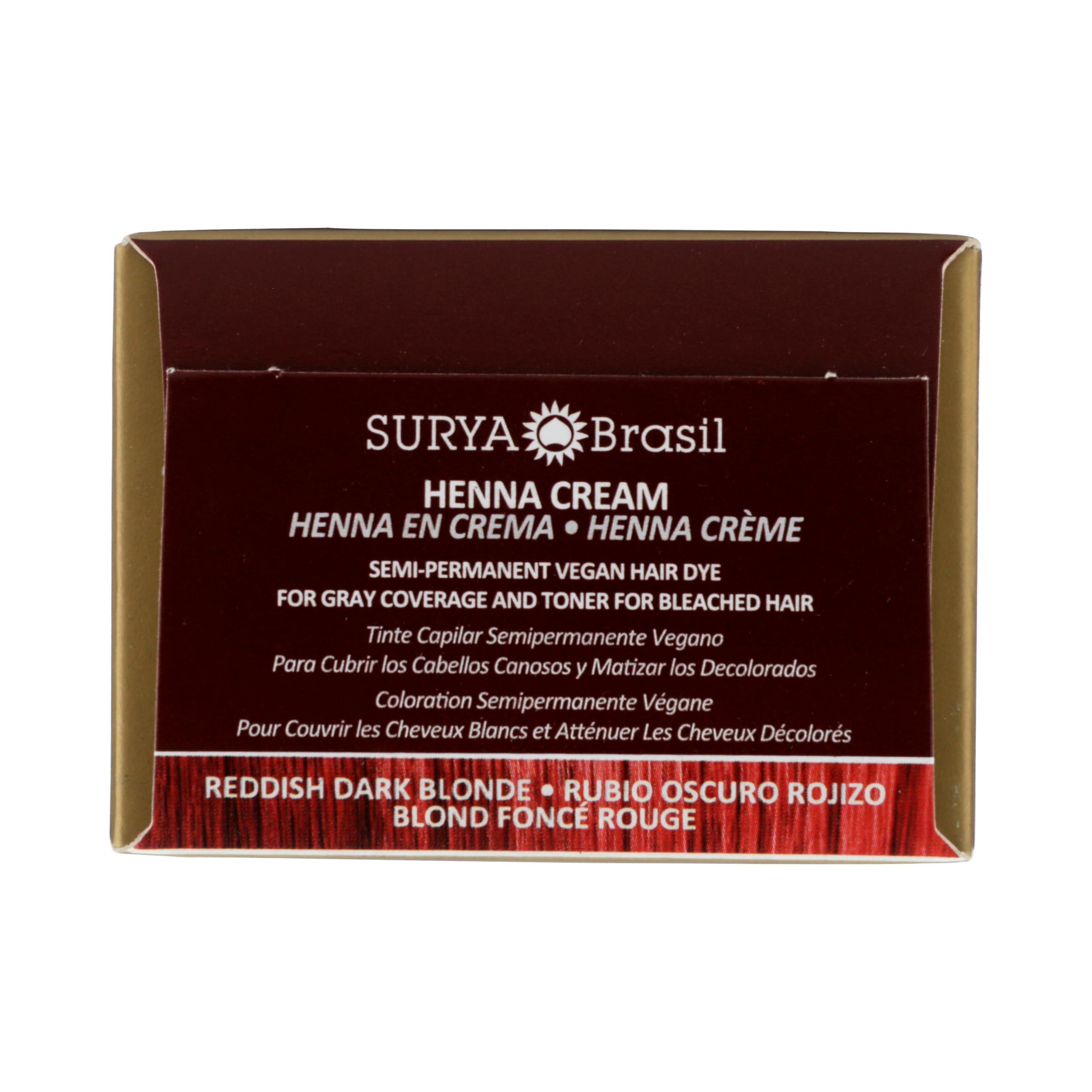 Surya Brasil Creme Henna – couleur riche et soin profond après application.