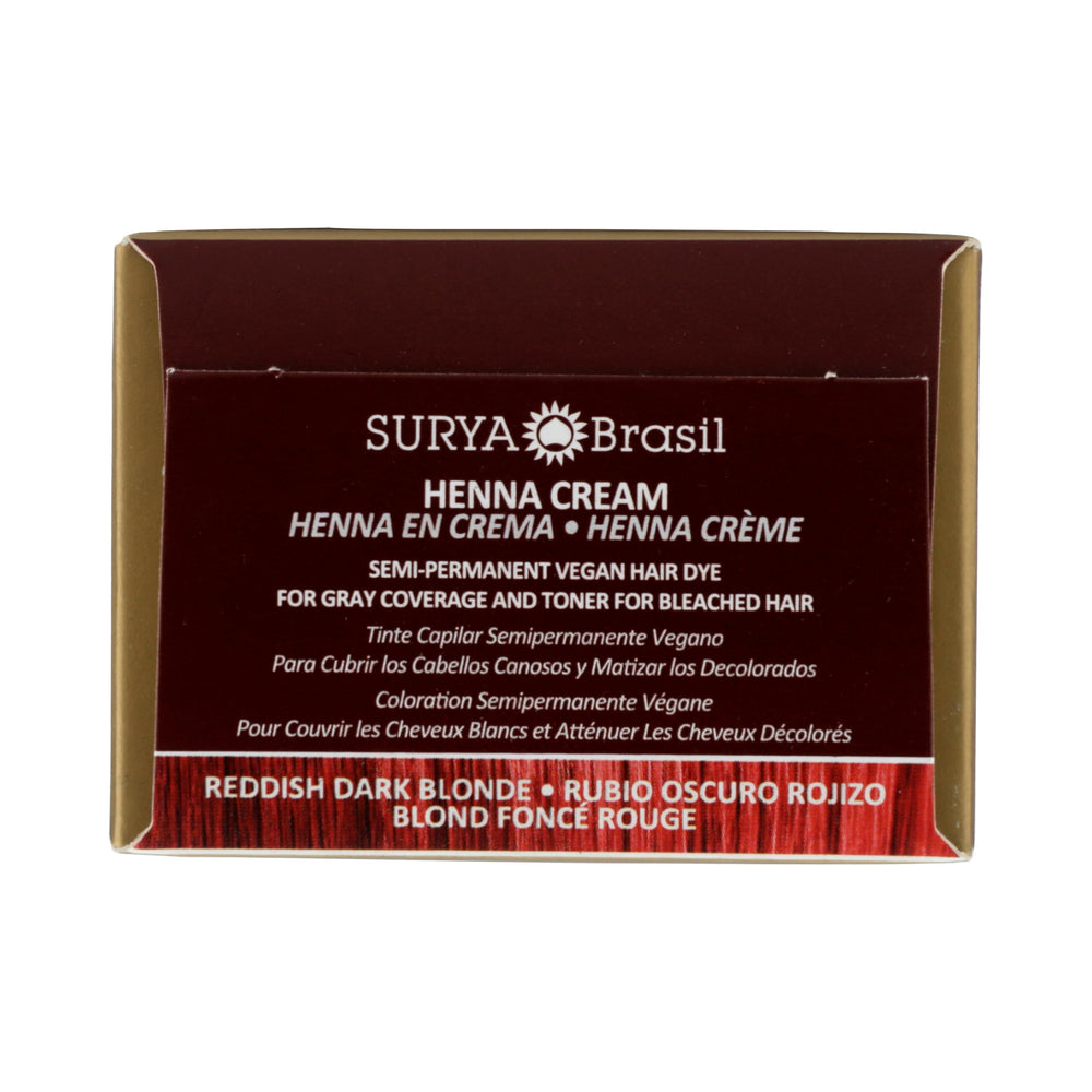 Surya Brasil Creme Henna – couleur riche et soin profond après application.