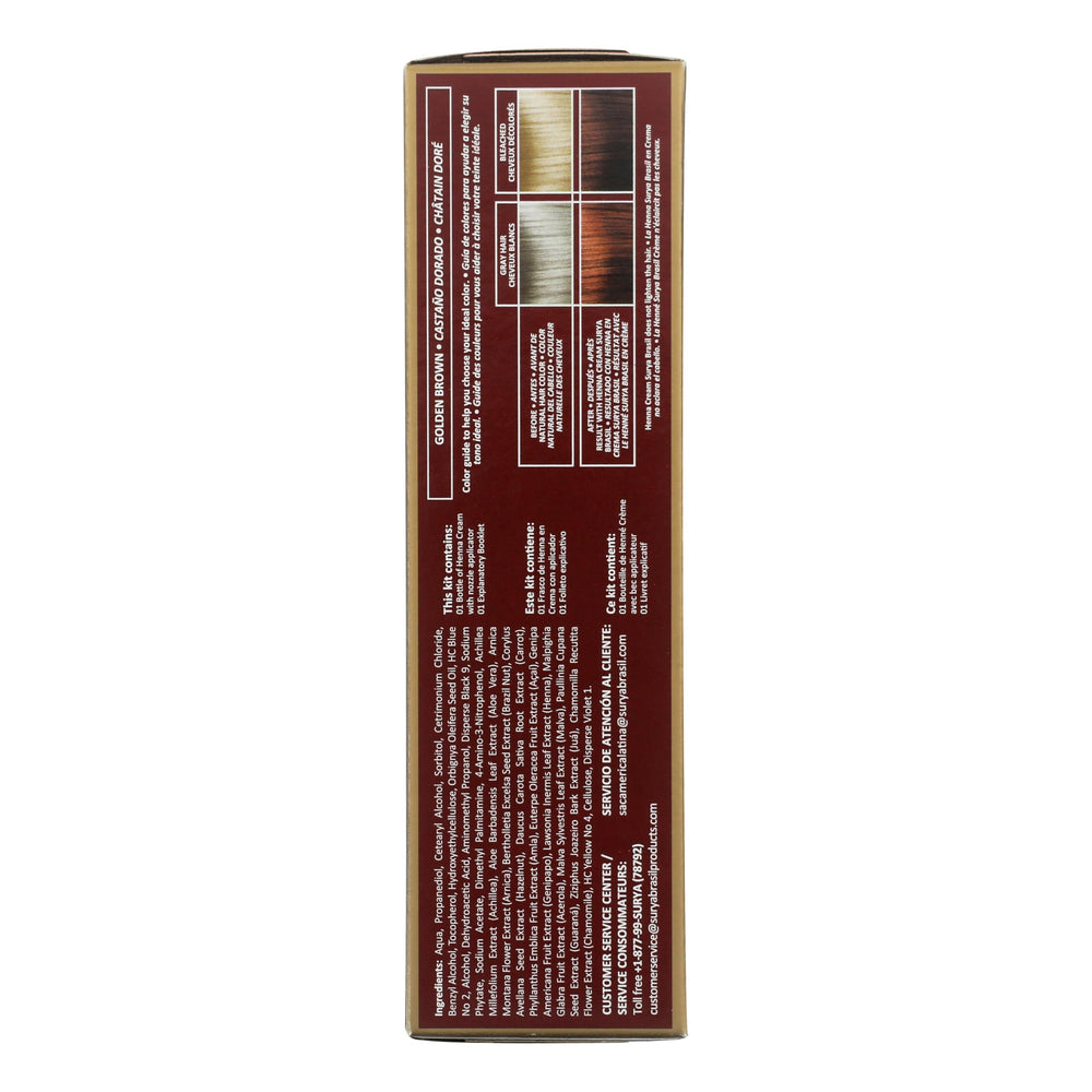Surya Brasil Creme Henna application couvre les gris en douceur.