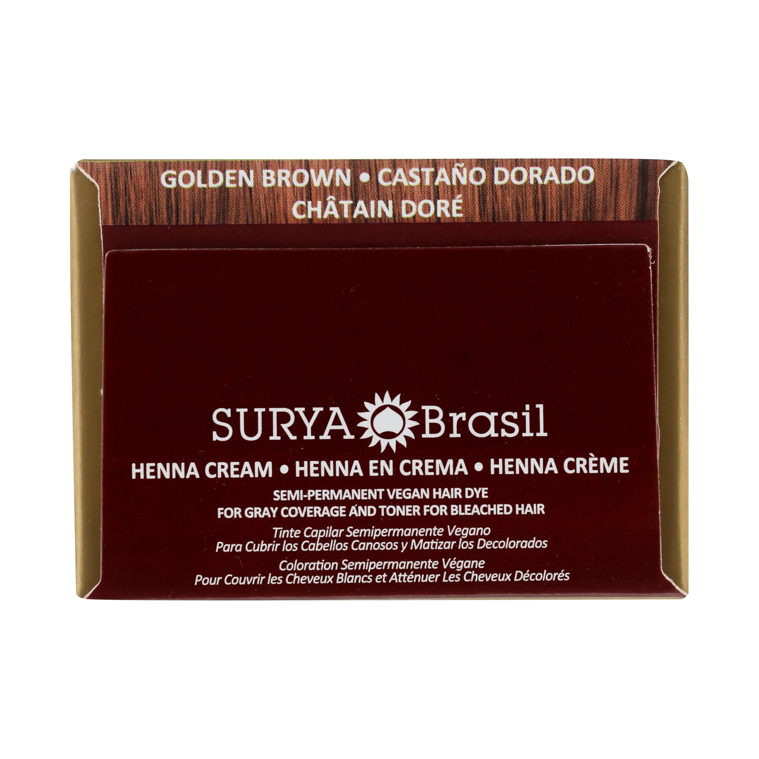 Surya Brasil Creme Henna cheveux hydratés et forts avec douceur.