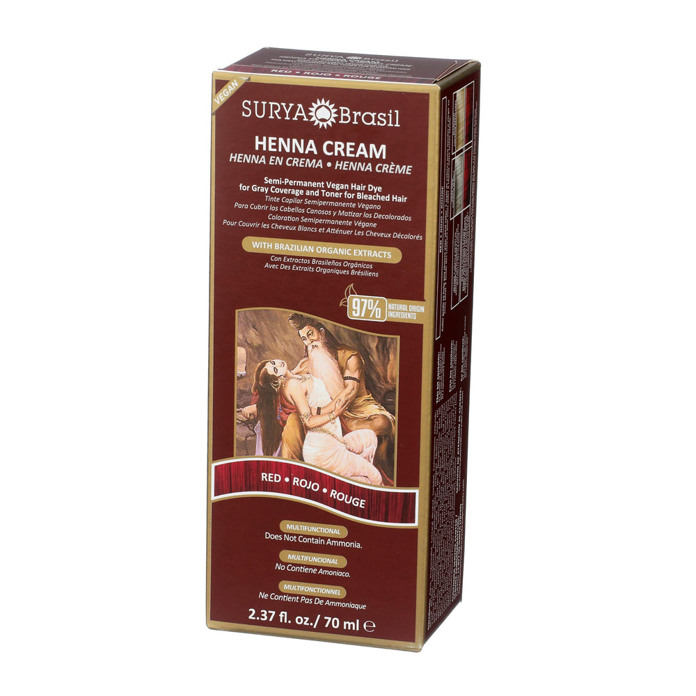 Surya Brasil Henna Creme Rouge – application facile sur cheveux et hydratation