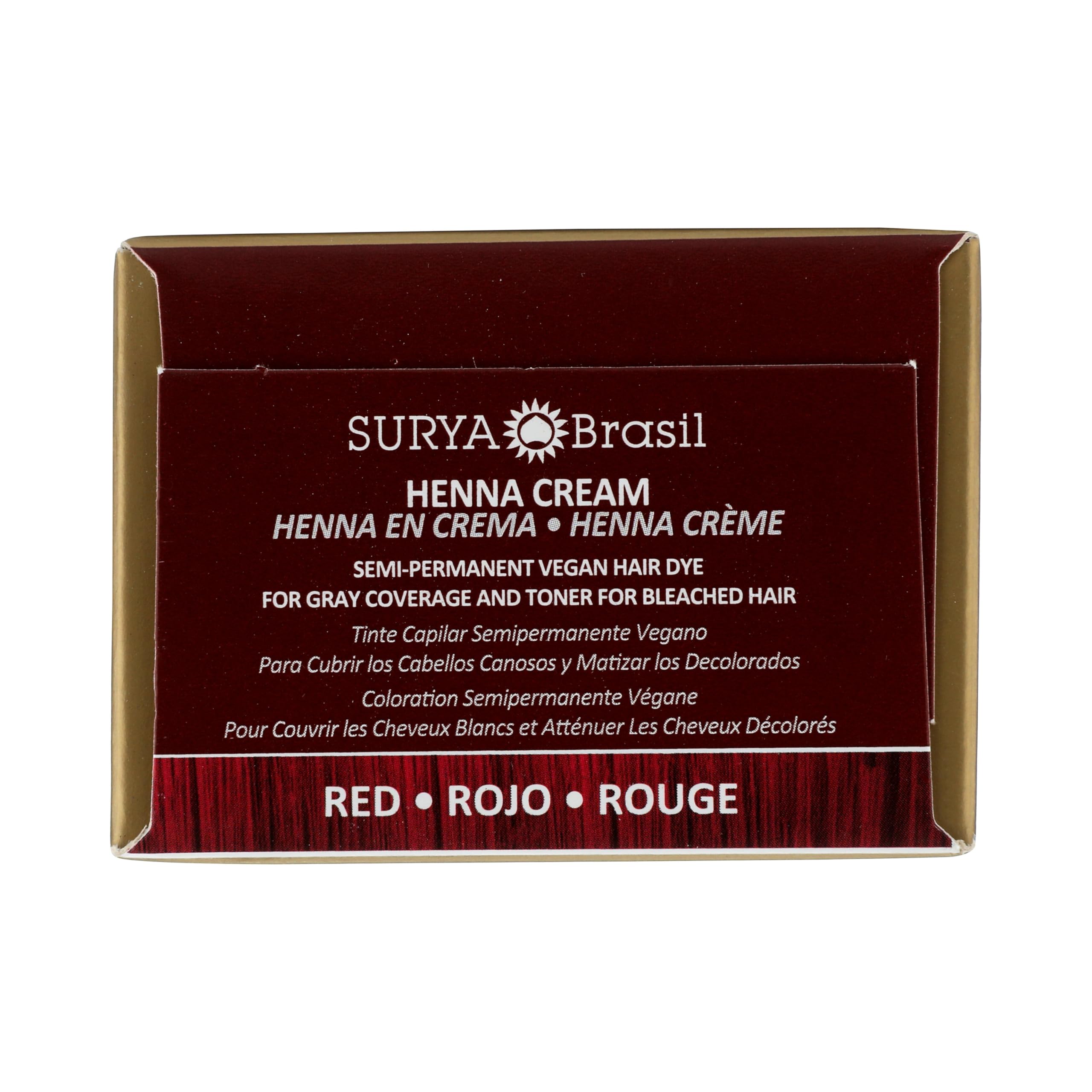Surya Brasil Henna Creme Rouge – mains protégées lors de l’application
