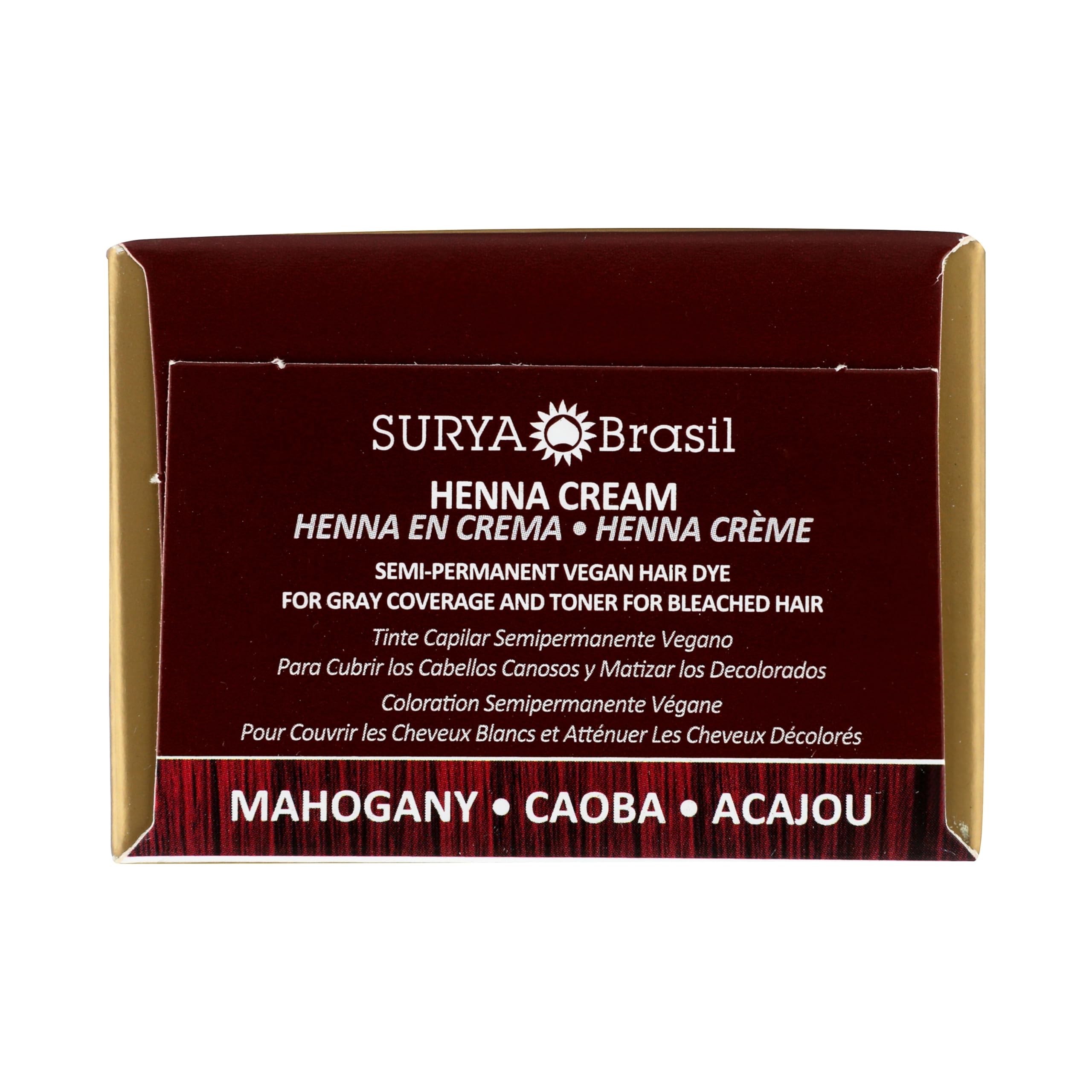 Résultat couleur Mahogany qui s’adapte à vos cheveux avec Surya Brasil.