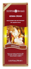 Surya Henna Crème Chocolat: texture crème facilitant une application douce.